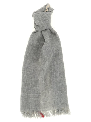 Gray Virgin Wool Scarf