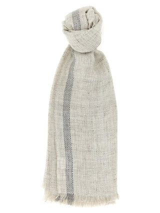 Gray Linen Scarf
