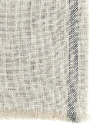 Gray Linen Scarf