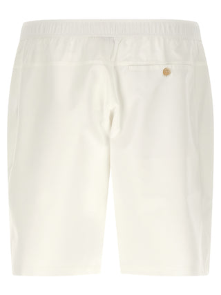 Bermudas de poliéster blancas
