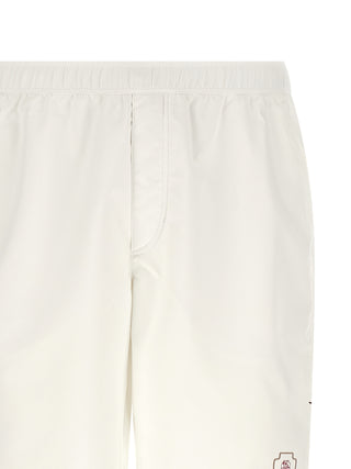 Bermudas de poliéster blancas