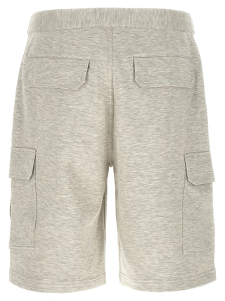 Gray Cotton Bermuda Shorts