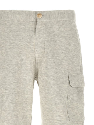 Gray Cotton Bermuda Shorts
