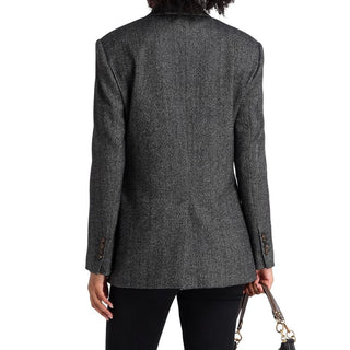Black Elastane Blazer