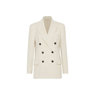 White Cotton Blazer