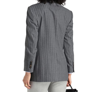 Gray Virgin Wool Blazer