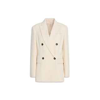 Blazer de algodón blanco