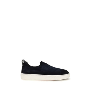 Blue Calf Leather Bos Taurus Sneakers