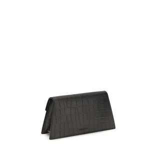 Bolso de mano Bos Taurus de cuero de becerro negro