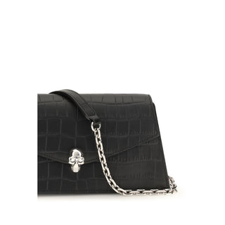 Bolso de mano Bos Taurus de cuero de becerro negro