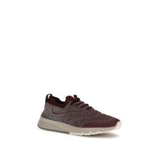 Zapatillas deportivas de algodón burdeos