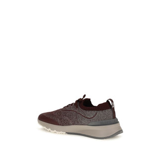 Zapatillas deportivas de algodón burdeos