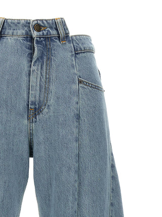 Blue Cotton Jeans Denim