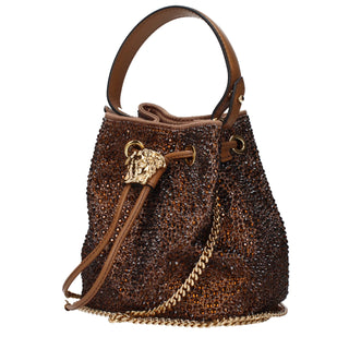 Brown Satin Handbag