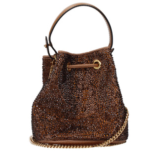 Brown Satin Handbag