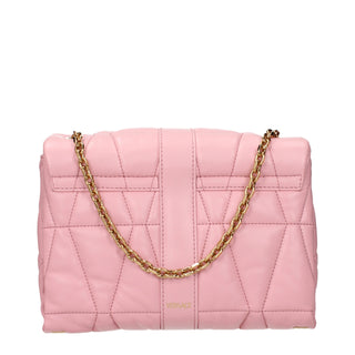 Pink Leather Shoulder Bag