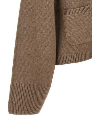 Brown Cashmere Cardigan