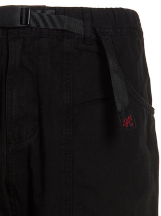 Black Cotton Cargo Pants