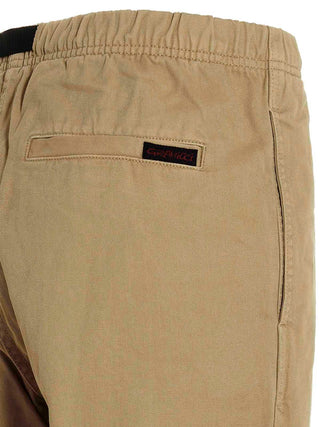 Beige Cotton Casual Pants
