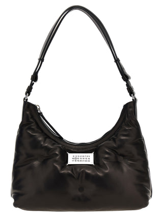 Black Lamb Leather Shoulder Bag