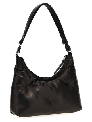 Black Lamb Leather Shoulder Bag