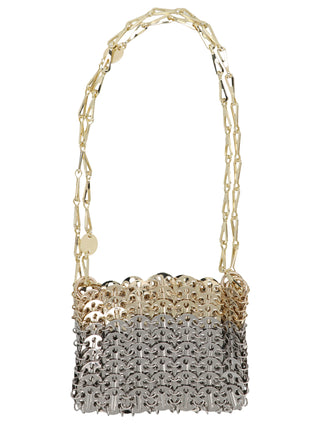 Bolso de hombro multicolor de latón