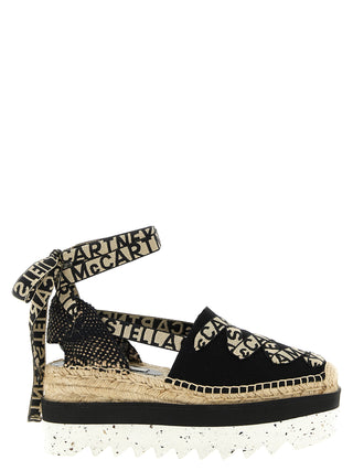 Multicolor Cotton Wedge Sandals