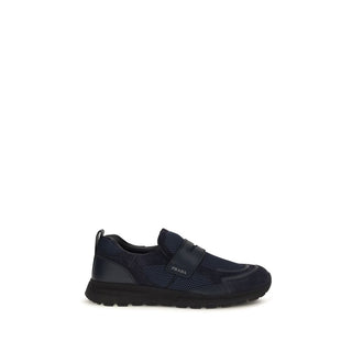 Blue Calf Leather Bos Taurus Athletic Sneakers