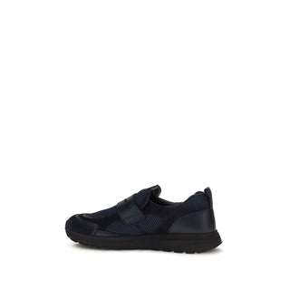 Blue Calf Leather Bos Taurus Athletic Sneakers
