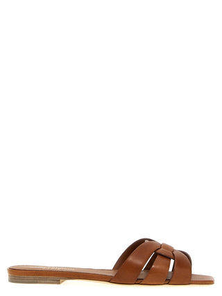 Brown Calfskin Slides