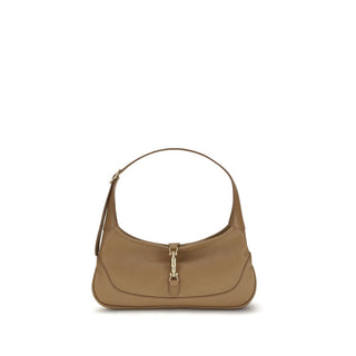 Bolso de mano de piel de cabra beige