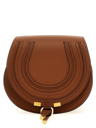 Bolso bandolera de piel de cordero marrón