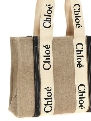 Beige Calfskin Tote Bag