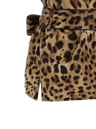 Blusa de seda marrón
