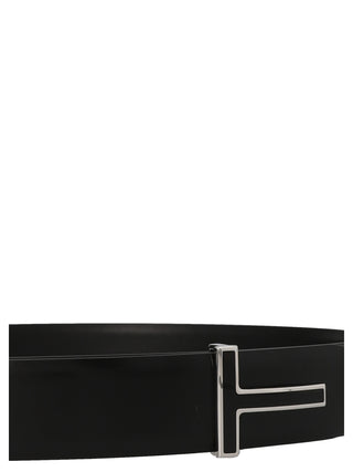 Black Calfskin Regular Belt