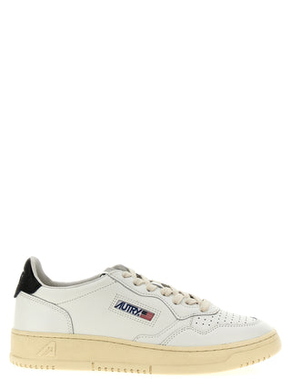 Bicolor Calfskin Low Top Sneakers