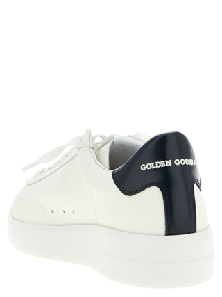 Blue Cowhide Low Top Sneakers