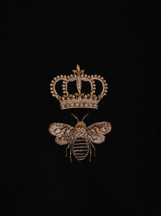 Sudadera de algodón negro