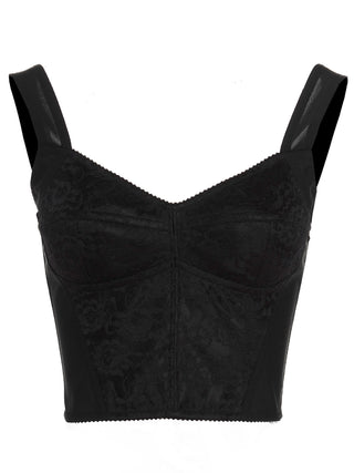Black Polyamide Tank Tops