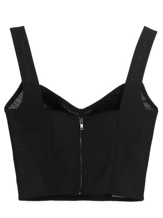 Black Polyamide Tank Tops