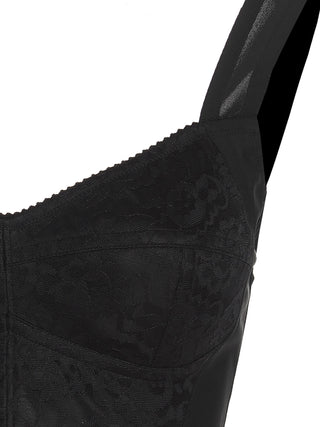 Black Polyamide Tank Tops
