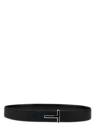 Black Calfskin Regular Belt