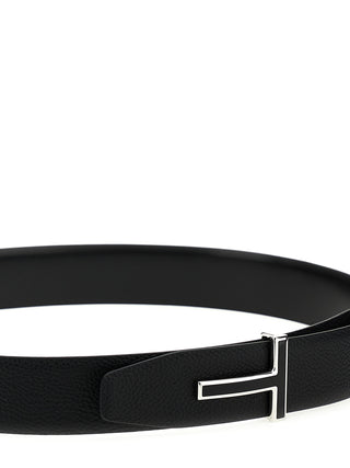 Black Calfskin Regular Belt