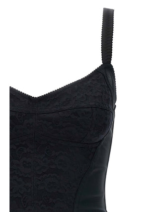 Black Polyester Short Dress