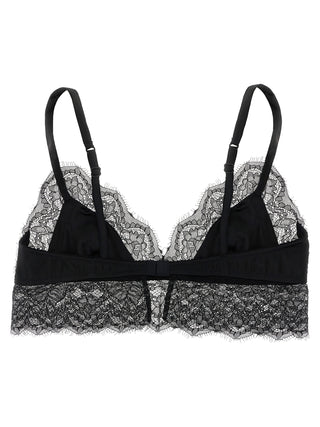 Black Silk Bra