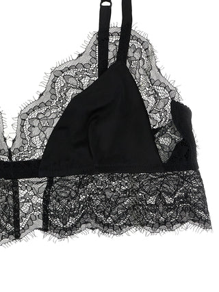 Black Silk Bra