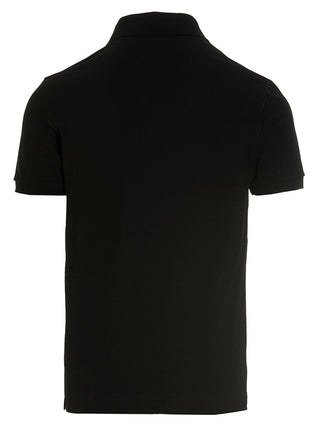 Black Cotton Polo Shirt
