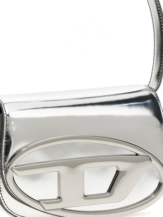 Silver Cowhide Shoulder Bag