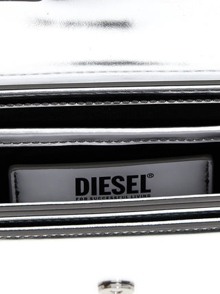 Silver Cowhide Shoulder Bag