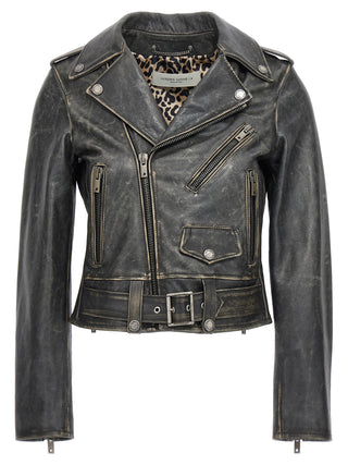Black Cowhide Leather Jacket